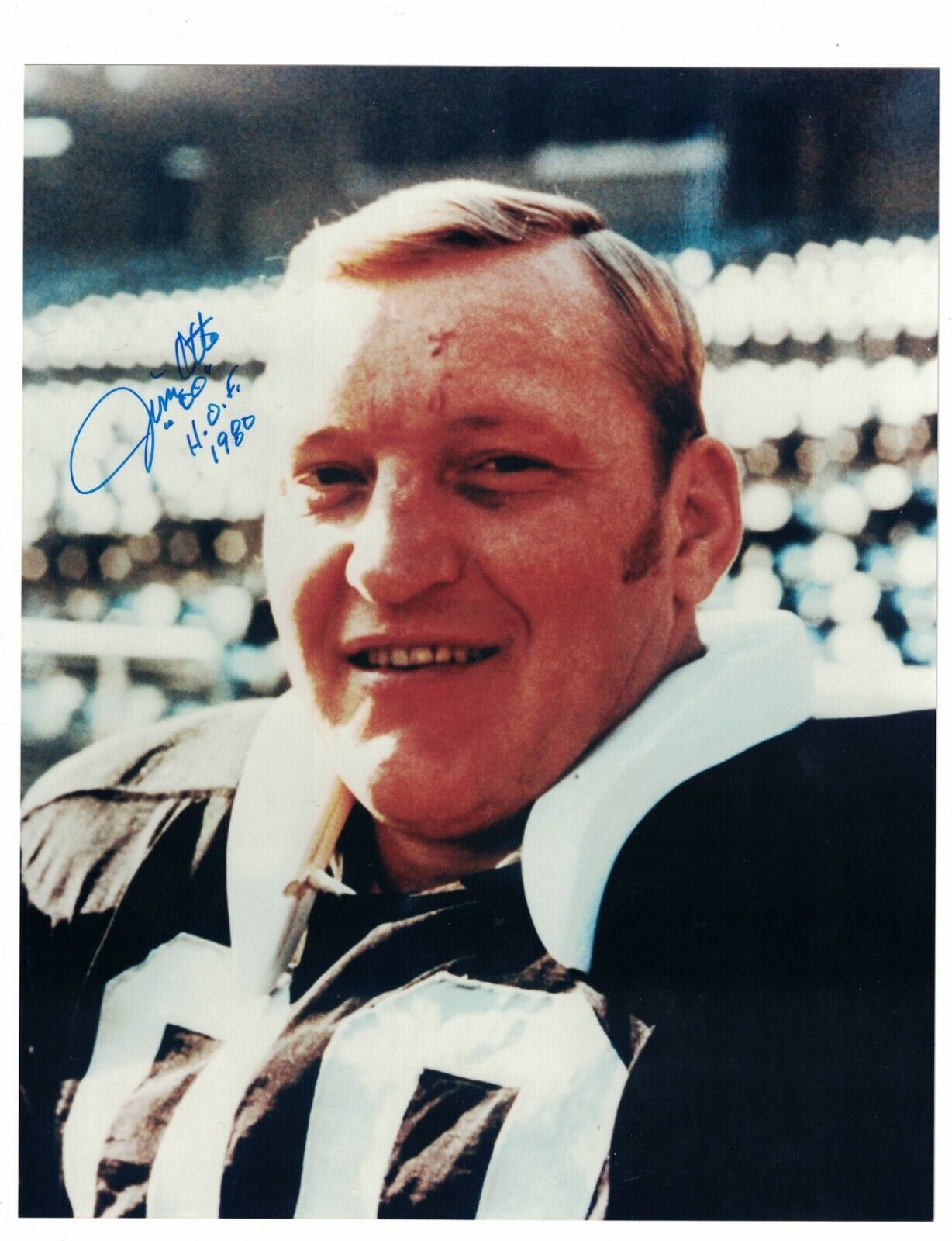 Jim Otto Oakland Raiders HOF Signed 8 x 10