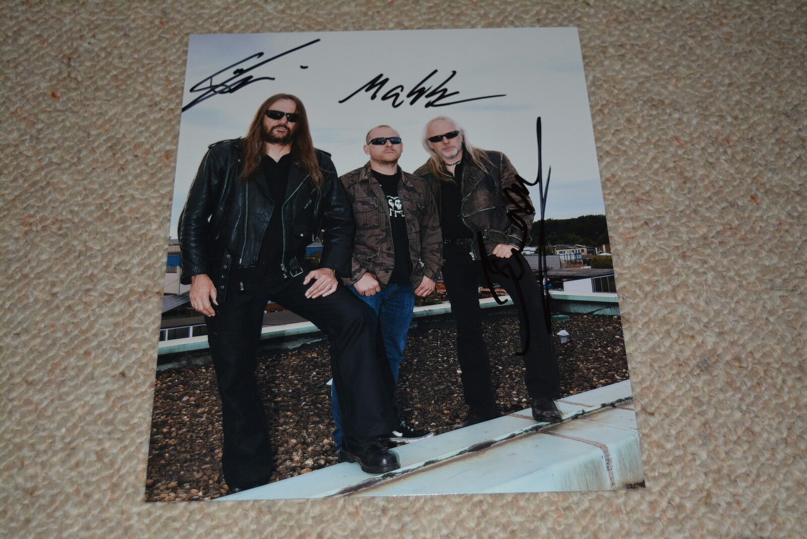 SODOM signed autograph In Person 8x10 20x25 cm full band