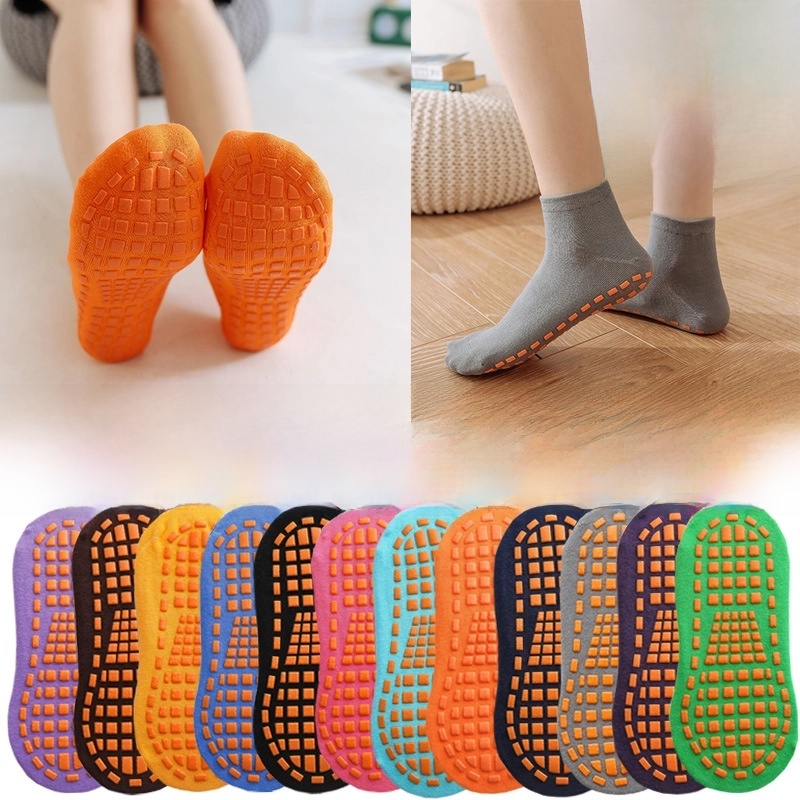 Factory Trampoline Socks Glue Dispensing Non-Slip Floor Foot Sock Children’s Playground Baby Early Education Adult Yoga Socks
