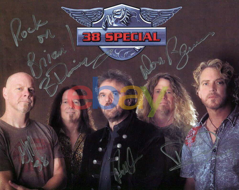 38 SPECIAL autographed 8x10 color Photo Poster painting SOUTHERN ROCKERS reprint