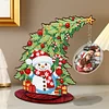 Photo Christmas Tree 5D DIY Diamond Art Tabletop Wood Decorations Ornament Kits