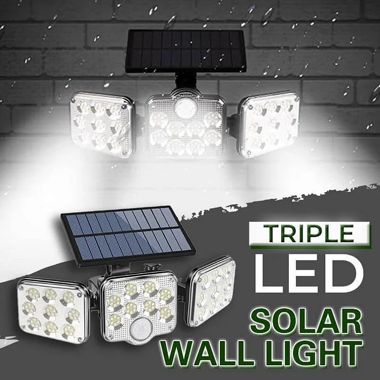 Triple LED Solar Wall Light (1 Set/49%OFF & BUY 2 Free Shipping)