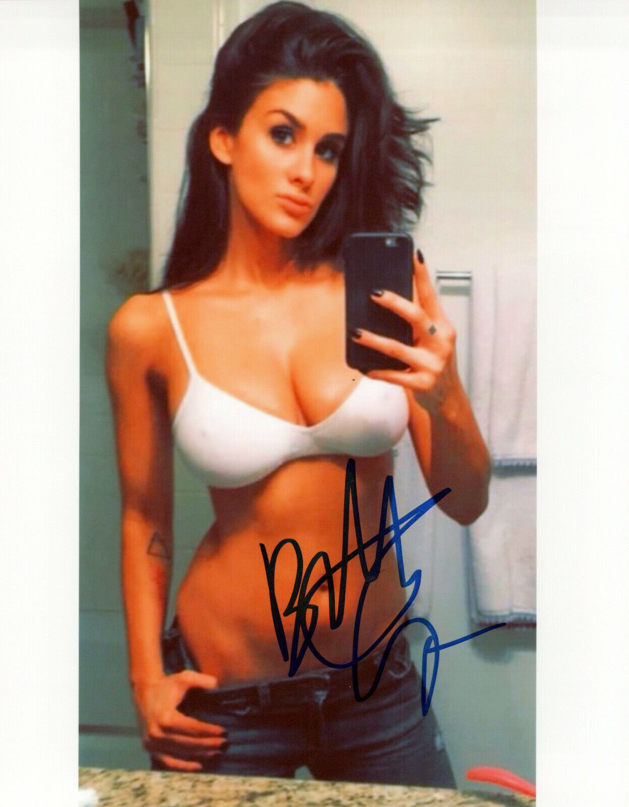 Brittany Furlan glamour shot autographed Photo Poster painting signed 8x10 #2 out of focus