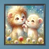 Diamond Painting -DIY Full Round Drill Lion Family(40*40 CM)