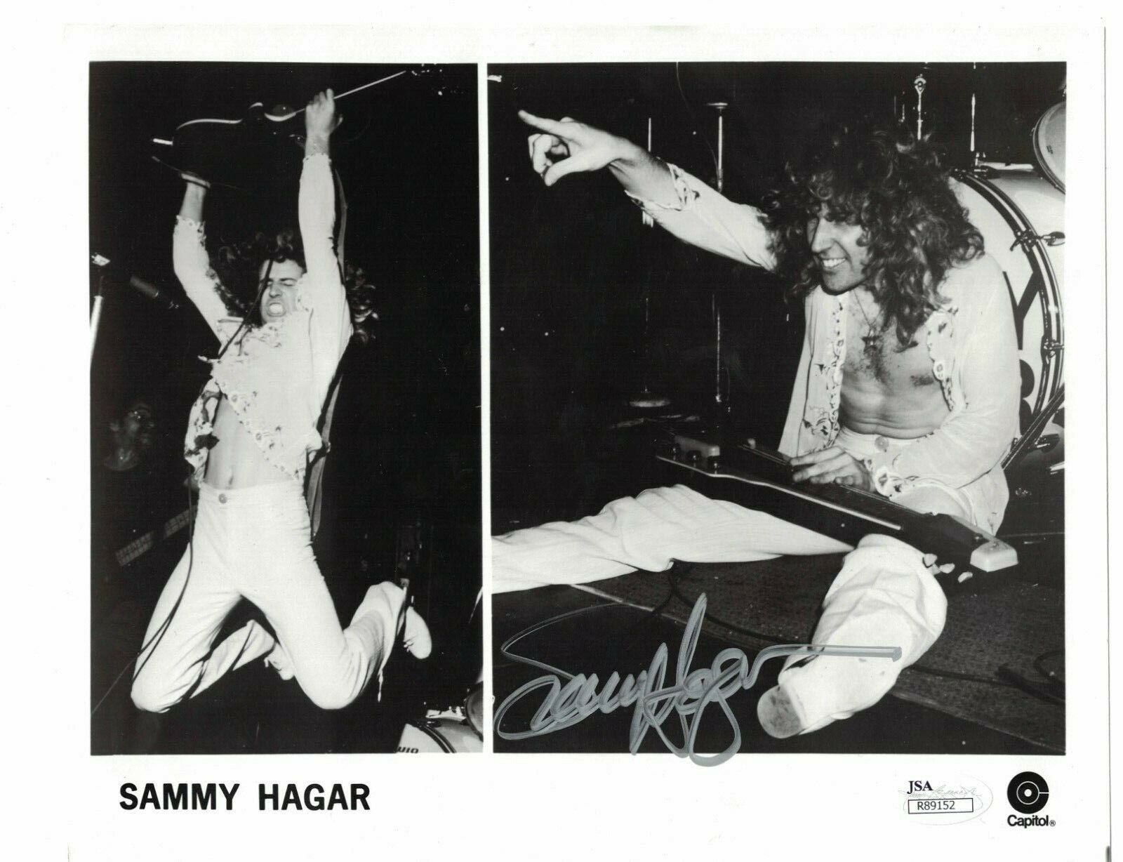 Sammy Haggar Van Halen Signed 8x10 Photo Poster painting JSA Certified