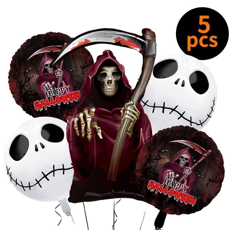 2 Pieces Halloween Geometric Aluminum Film Party Balloon