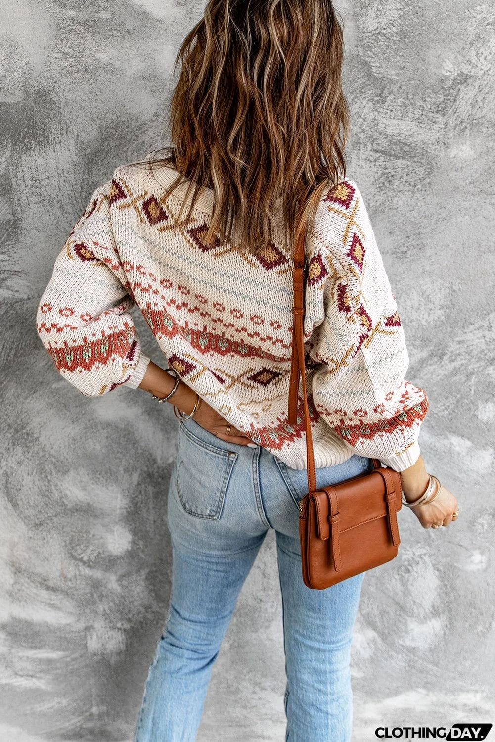 Multicolor Tribal Pattern Cardigan