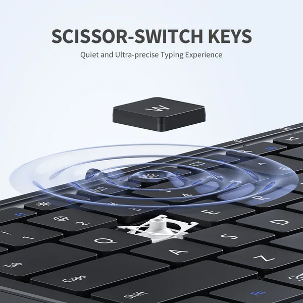 Tastatură Bluetooth pliabilă (cu touchpad) - o nouă alegere pentru biroul portabil!B