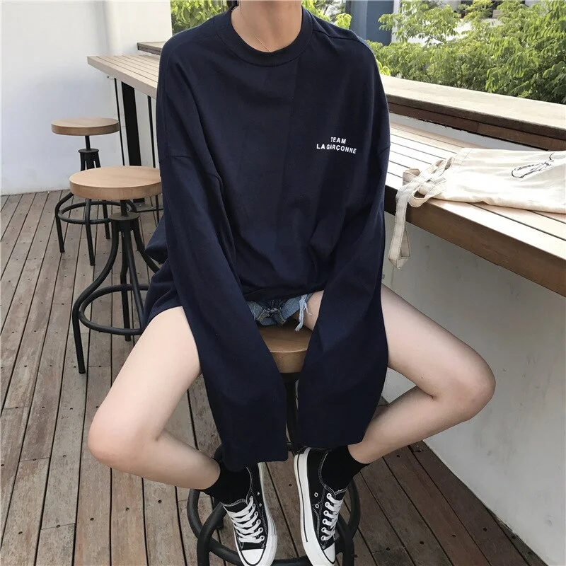 Women's T-shirts  woman tshirts 2023 Women's Long-Sleeved T-shirt Loose Top Women's shirt Wholesale WBX3311