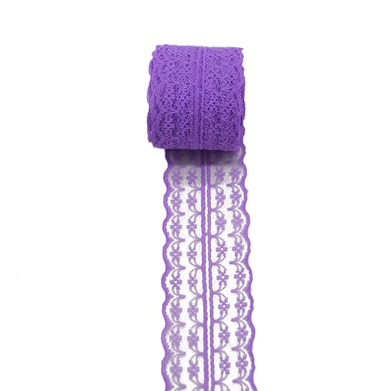 10m/lot 4.5cm Lace Ribbon Lace Trim Fabric Rustic Wedding Decoration Handcrafted Embroidered Sewing Clothes Dress DIY Material