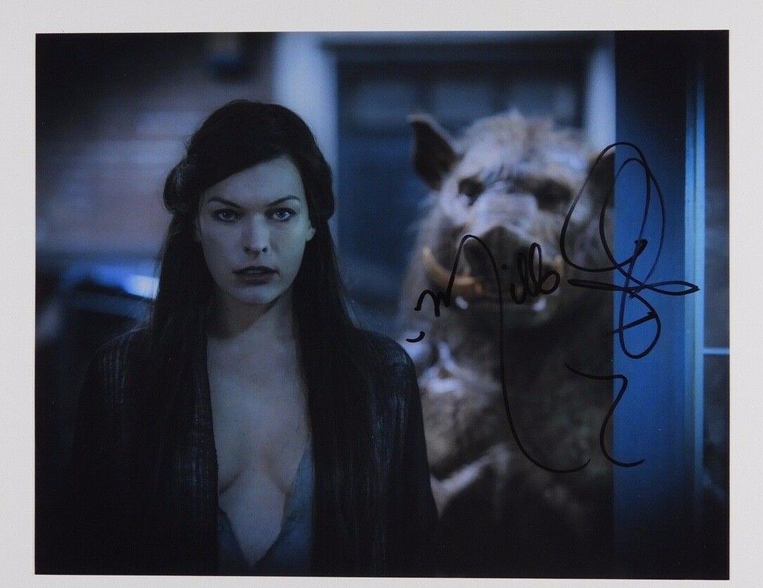 Milla Jovovich Resident Evil Signed Autograph JSA 11 x 14 Photo Poster painting