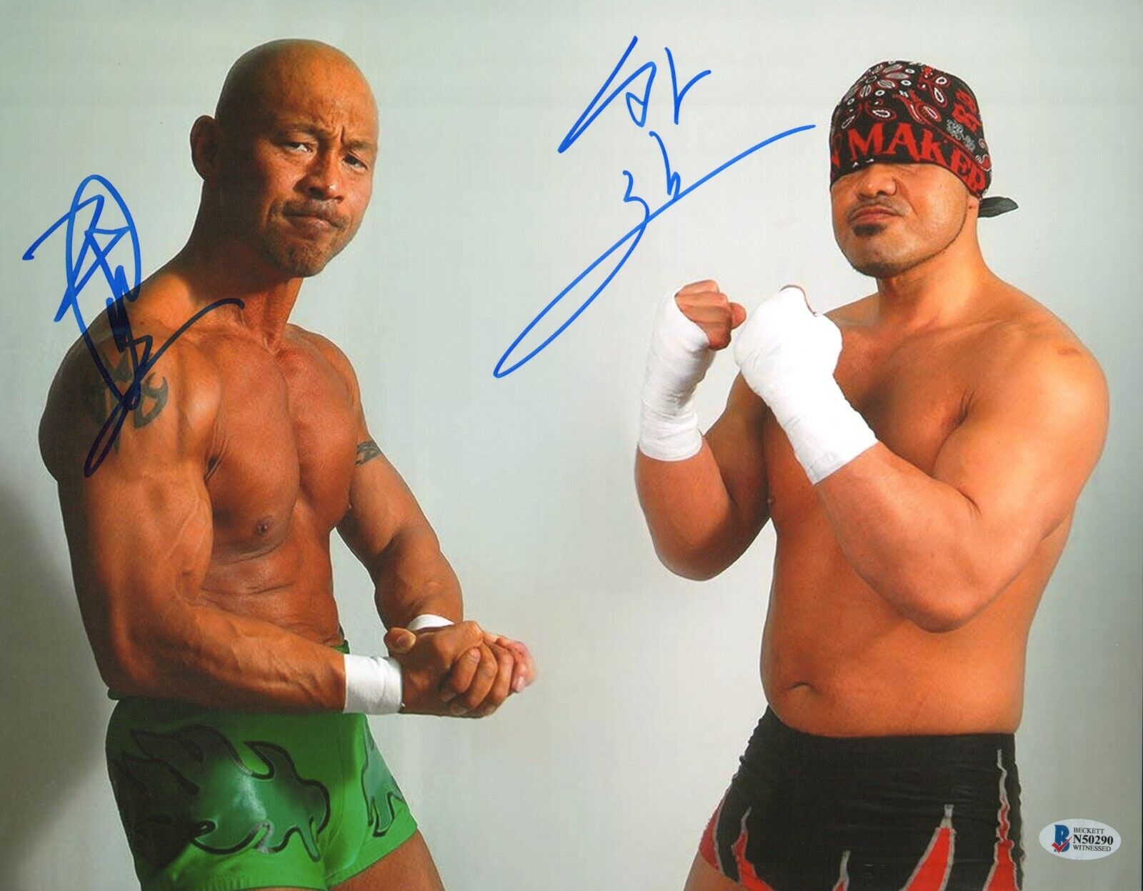 Jado & Gedo Signed 11x14 Photo Poster painting BAS Beckett COA New Japan Pro Wrestling Picture 2