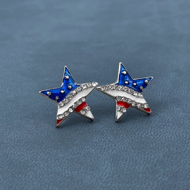 American Star Stud Earrings