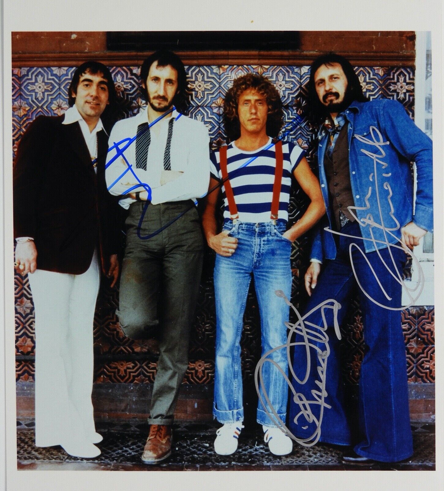 The Who Autograph JSA Signed 8 x 10 Roger Daltrey Pete Townshed John Entwistle