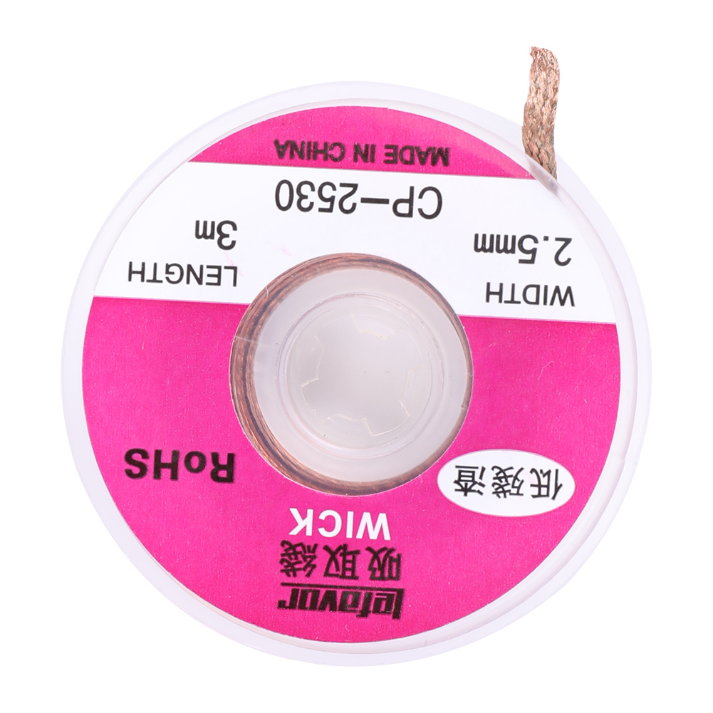 

3 meter Desoldering Braid Cord Tape Copper Welding Solder Remover Wick Wire, 2.0mm 3.0m, 501 Original