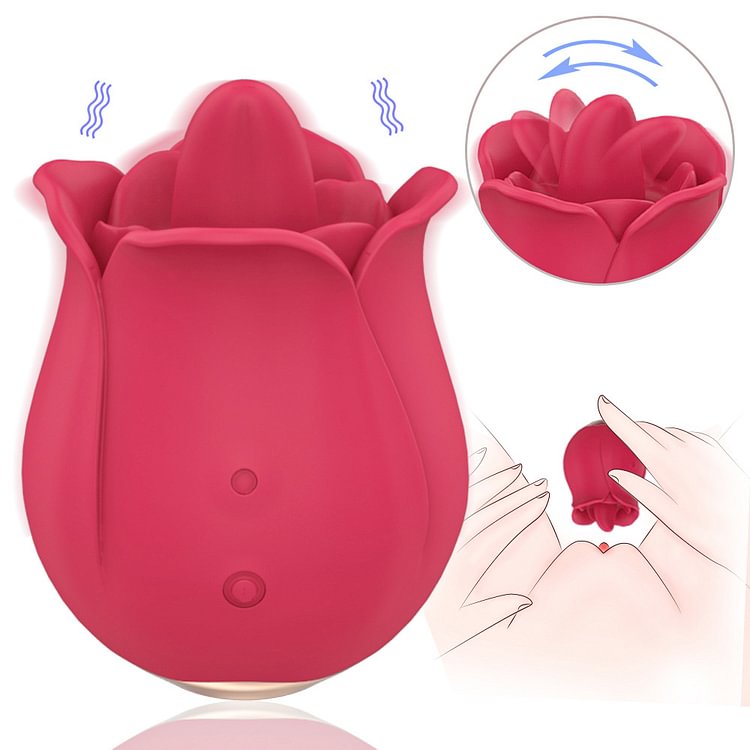 Rose Tongue Licking Vibrator Clitoral Stimulation Sex Toy 2.0