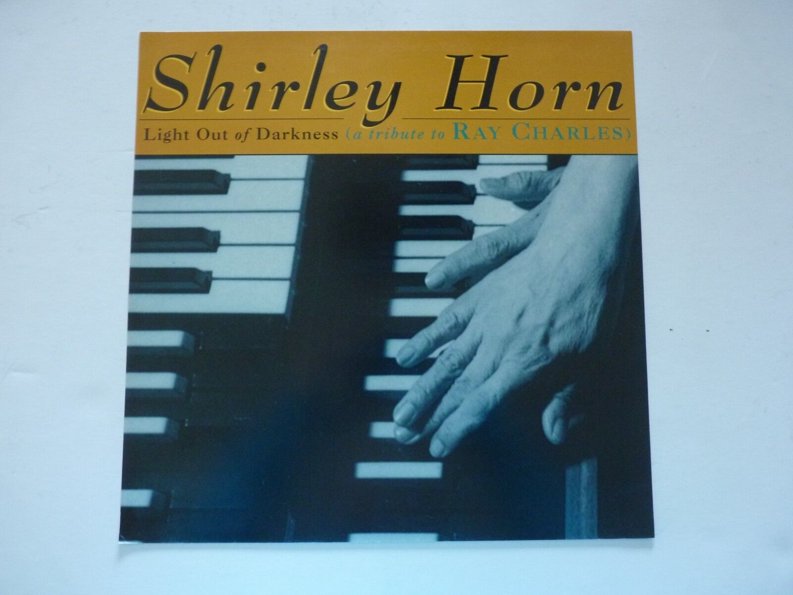 Shirley Horn Light out of Darkness Ray Charles LP Record Photo Poster painting Flat 12x12 Poster