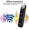 Language Translator Bidirectional Interpretation Tool Rechargeable Real-Time Translation Machine Supports 144 Languages Portable Intelligent Translators for Learning Travel Businesses
