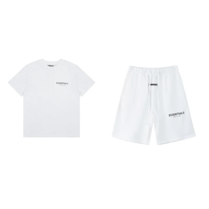 FOG Small Label Letter T-shirt Set Simple Loose Round Neck Short-sleeved Unisex