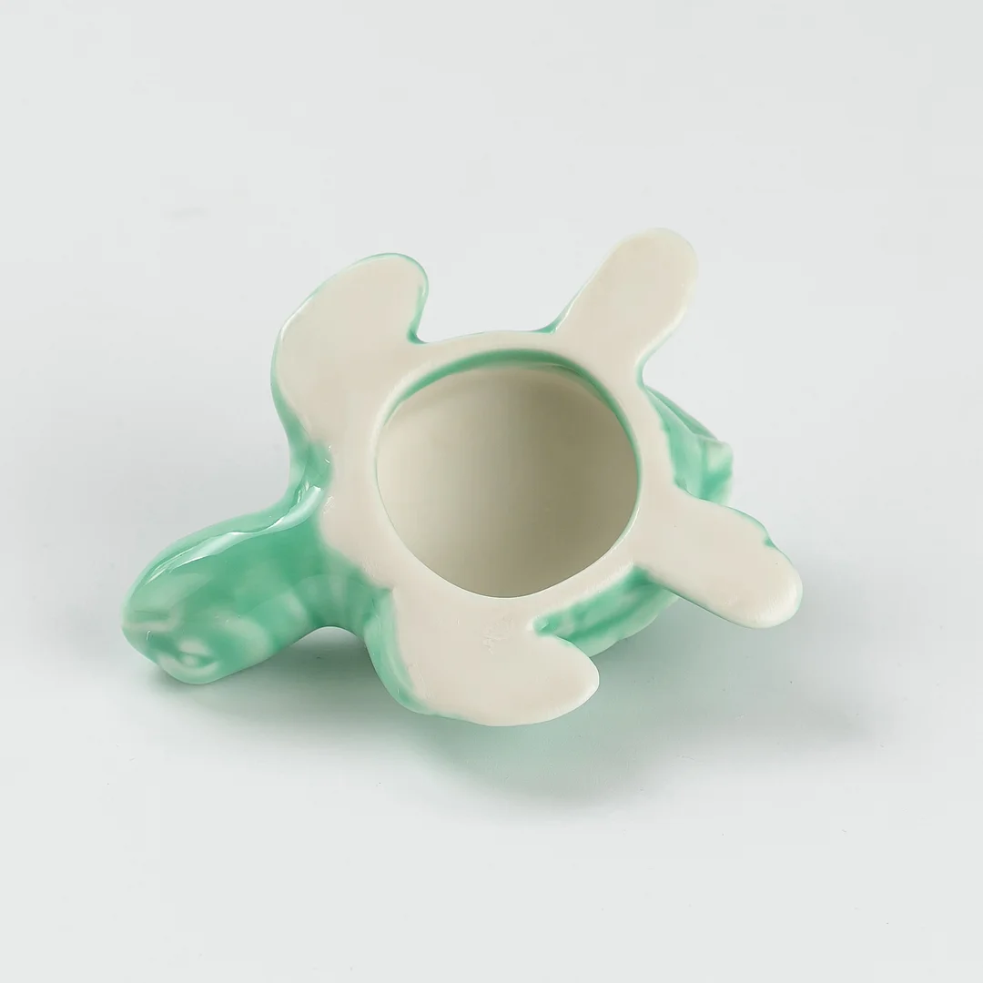 2 Baby Sea Turtle Porcelain Toilet Bolt Covers