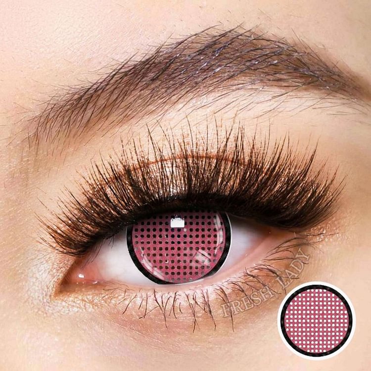 Freshlady Red Manson Mesh Crazy Contact Lenses