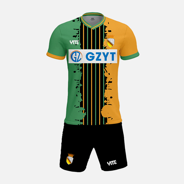 YITE | YTZQ036-Green  And Yellow Soccer Uniforms