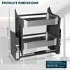 [US Local Warehouse] 2 Tier Pull Down Shelf Heavy Duty Cabinet Organizer for Kitchen Pots Pans