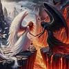 Angels Demons-11CT Stamped Cross Stitch 40*40cm tapestrymarket