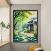 Willow Cottage-14CT Stamped Cross Stitch 45*60cm/17.72*23.62in (Big Size) tapestrymarket