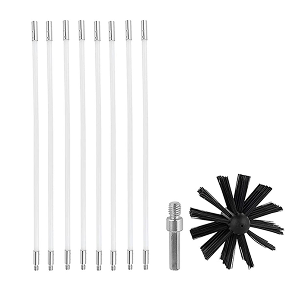 

Nylon Chimney Cleaning Brush Rods with Brush Head Extendable Drill Cleaner, 10pcs, 501 Original