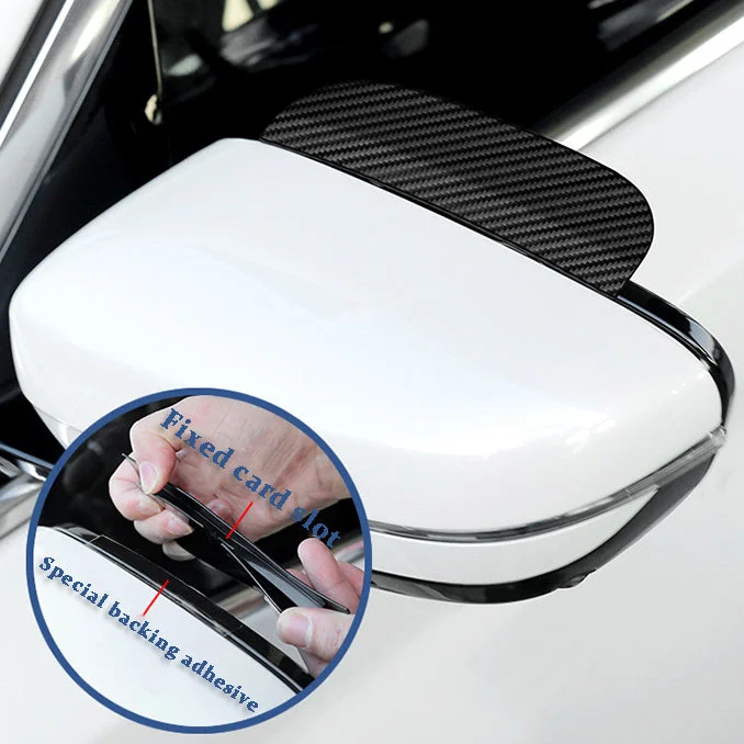 Car Reversing Mirror Rain Shield Reflective Rain Shield With Car Logo