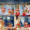 8Pcs Double Side Effect Acrylic Special Shaped Christmas Theme Xmas Trees Hanging Pendant Kits