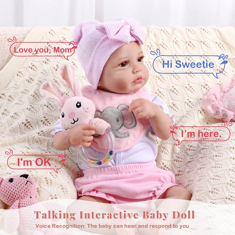 Babeside Quiet Reborn Baby Carina 20" Little Infant Girl Best Boy for Kids