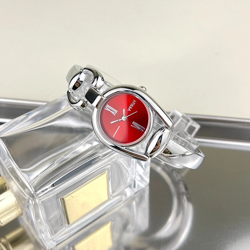 Casual Minimalist Geometric Jewelry Buckle Quartz Women’s Watches