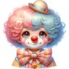 Clown Makeup Girl-Full Round Diamond painting 40*40CM