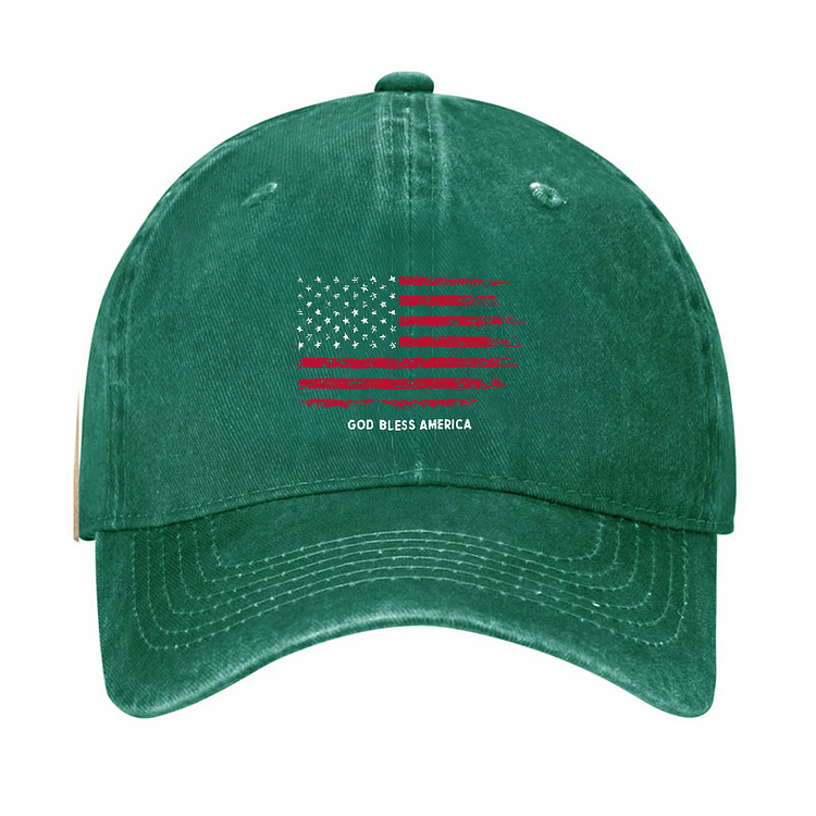 USA Flag God Bless America Hat