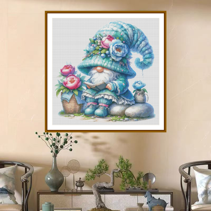 1set DIY Printed Cross Stitch Kit [ZZ5314-Book Dwarfs] Cross Stitch Kit Painting Fairy Cross Stitch