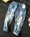 Kids Baby Boy Girl Jeans Hole Denim Pant Trousers Pants