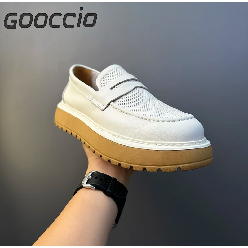 BC190 Cowhide Casual Shoes For Men GOOCCIO   