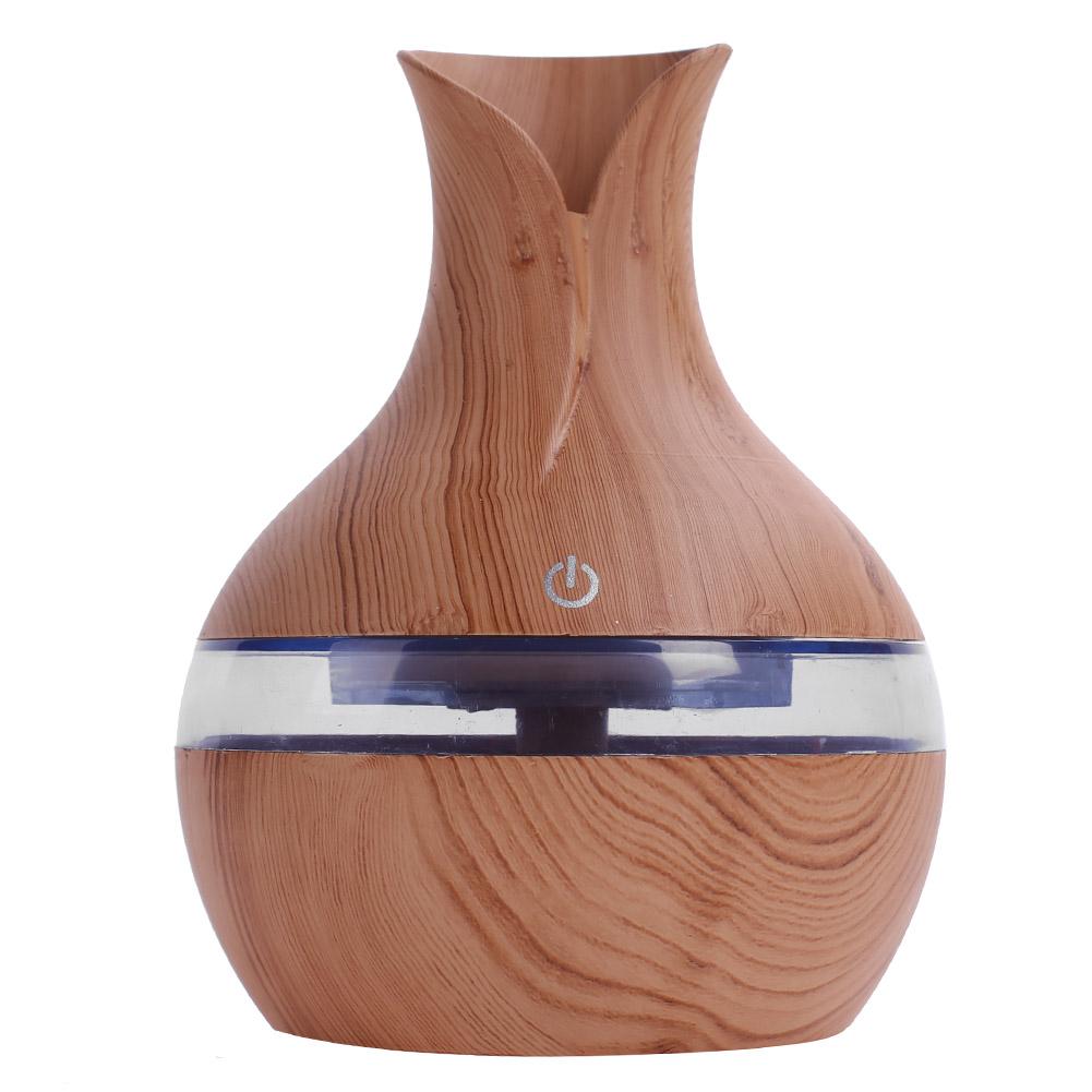 

Ultrasonic Mini Wooden Aromatherapy Humidifier 7Color LED Light Diffuser, Light brown, 501 Original