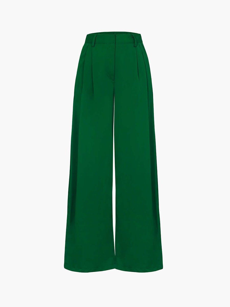 High Waist Floor Mopping Suit Pants