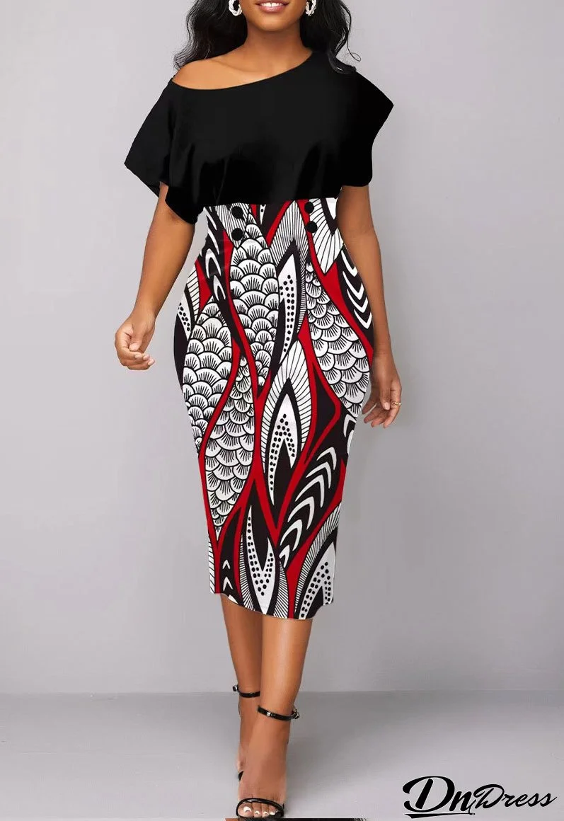 Women Casual Spring Round Neck Dress