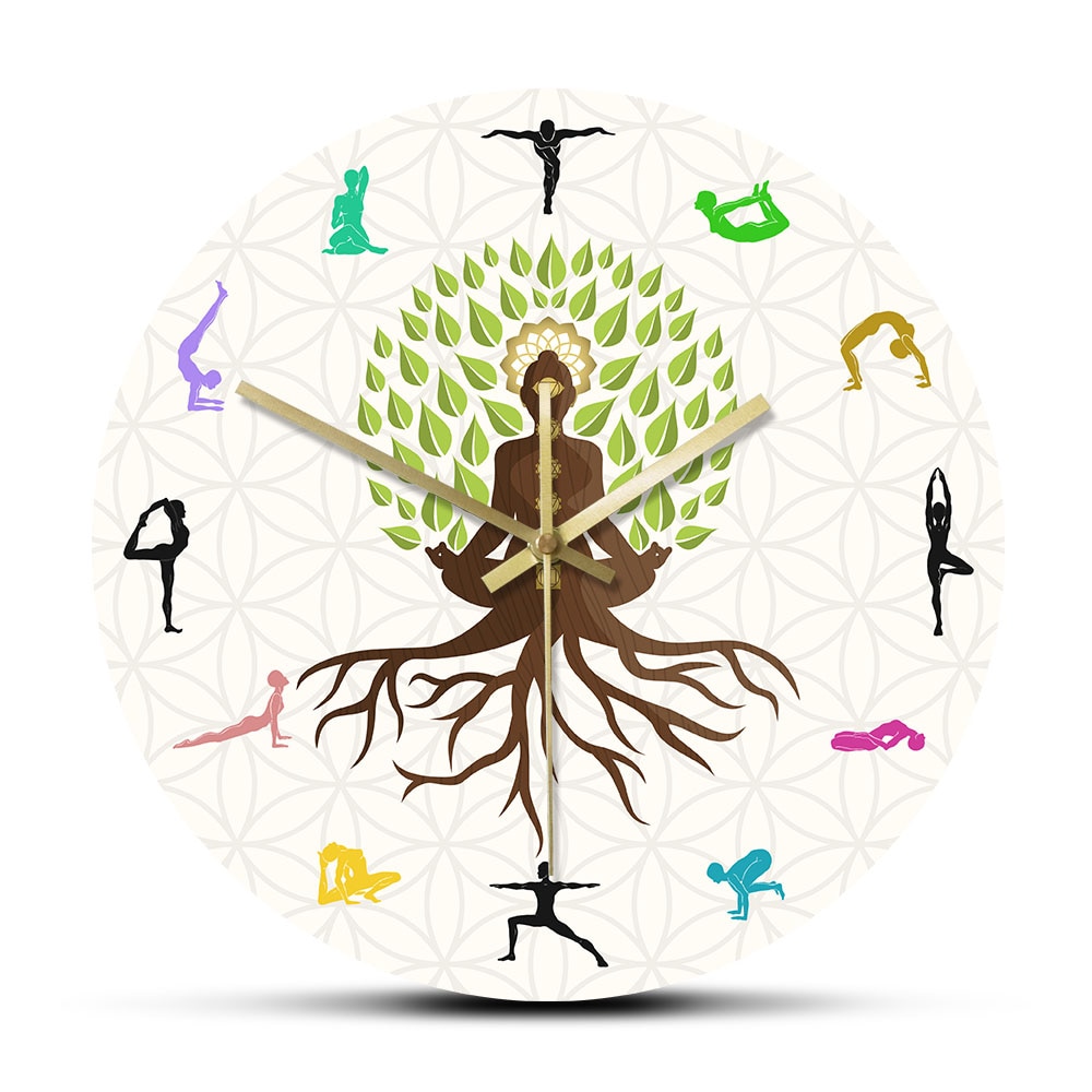 

Yoga Studio Tree Of Life - Frameless Acrylic Wall Clock, 501 Original