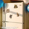 4PCS 2D/Flat Acrylic DIY Diamond Art Fridge Magnet Kit Bengal Cat Design DIY Art Fridge Magnet Refrigerator Sticker Magnetic Diamond Art Decor Refrigerator Mailbox Home Decoration DIY Crafts