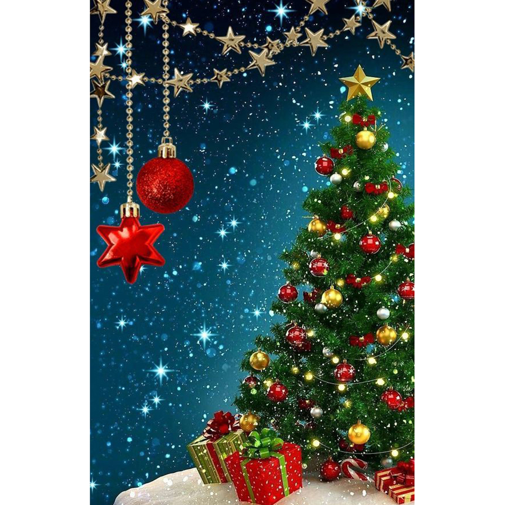 

Christmas Tree - Round Drill Diamond Painting - 45*70CM (Big Size), 501 Original