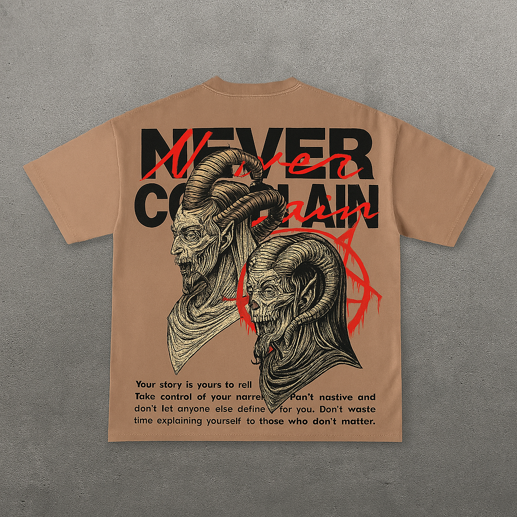 Satanic Print Short Sleeve T-shirt