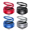 Solar Powered Aroma Diffuser Rotating Suspension Double Ring Car Perfume for Car