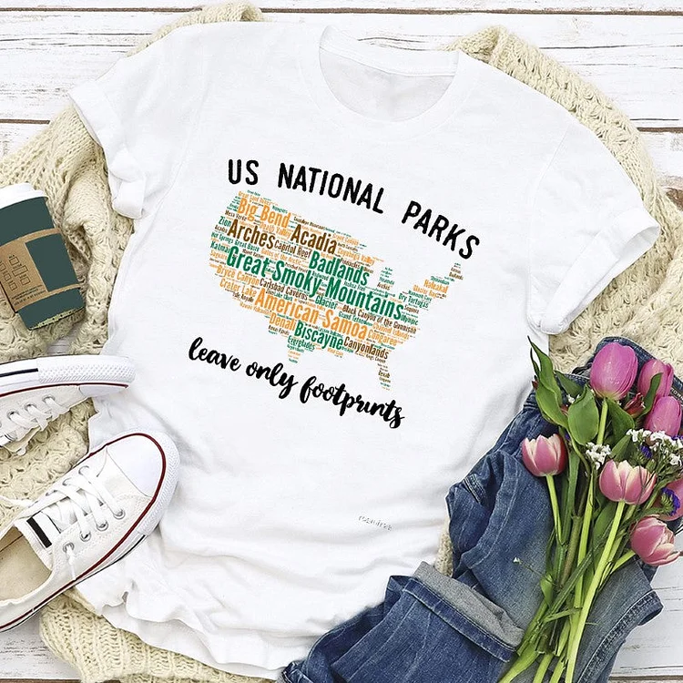 All 59 National Parks vacation T-shirt -02881