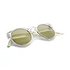 Round Flat Lens Sunglasses