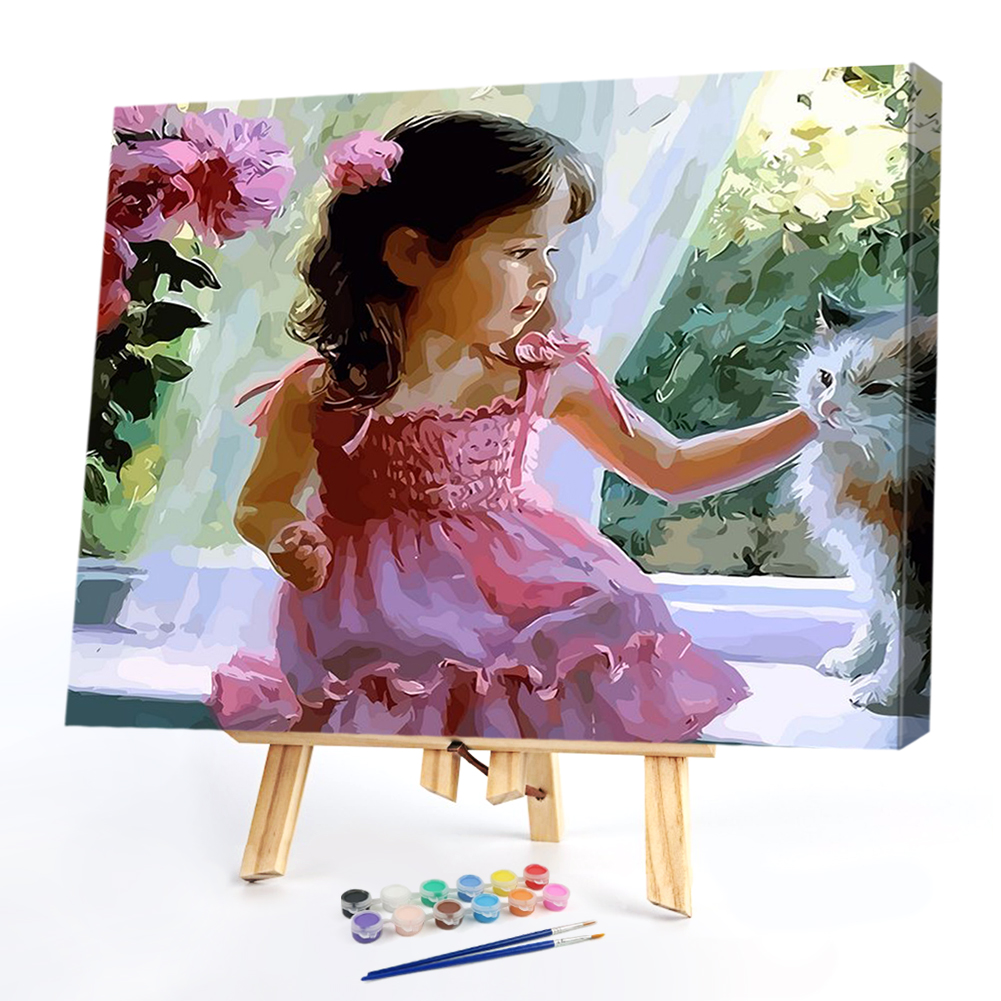

40*50CM Paint By Numbers-Girl, 501 Original